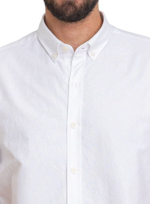 White Oxford Half Shirt - Khotwh